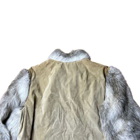 Vintage 60s Fur Sleeve Full Zip Jacket Women’s Medium - Picture 5 of 9